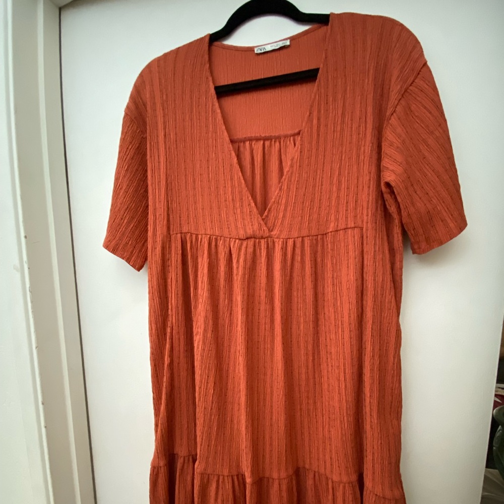zara flowy dress